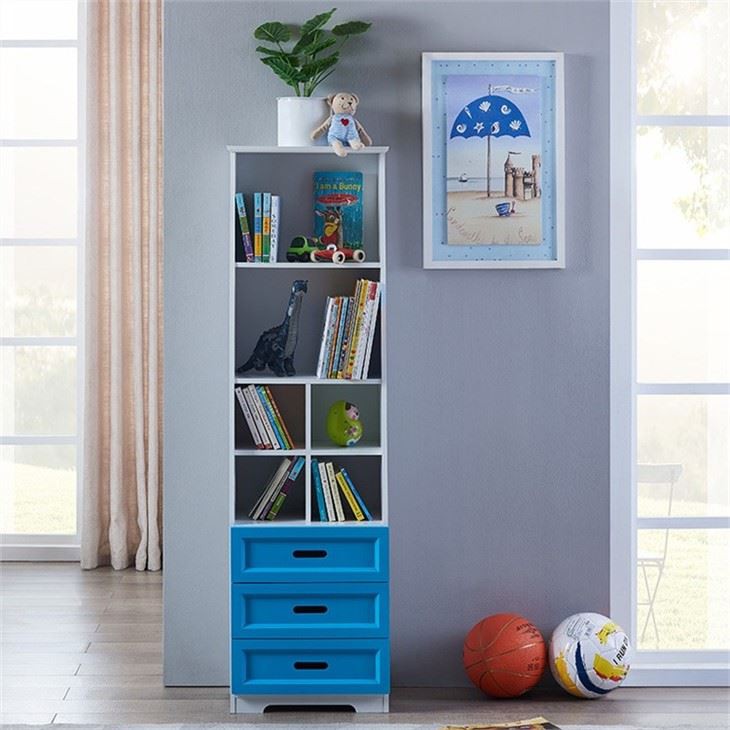 Blue Multi Tiers kids Bookshelf (4)